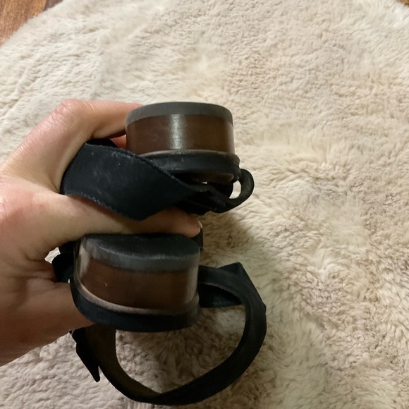 Paul Green Black Leather Strappy Ankle Buckle Gladiator Sandal Womens Size 8 - Picture 8 of 15